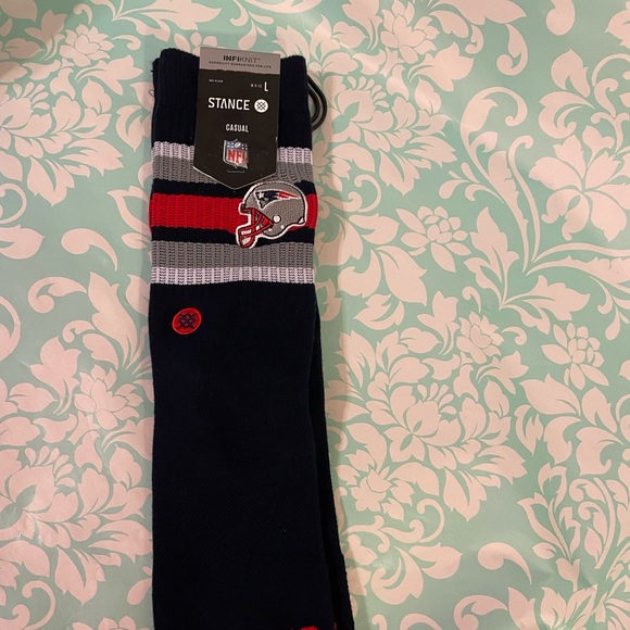 Stance NFL Infiknit Casual Backfield New England patriots Socks L (9-13)